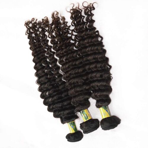 Alternative view of 3 Bundles Brazilian Virgin Hair Weave Deep Wave Bundles Wholesale Price