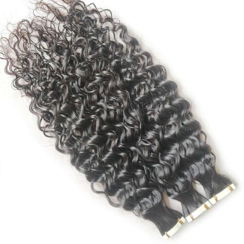 Tape In Hair Extensions Curly Natural Color 20pcs 50g/package Wholesale Price 11 tape ins hair extensions deep curly 7