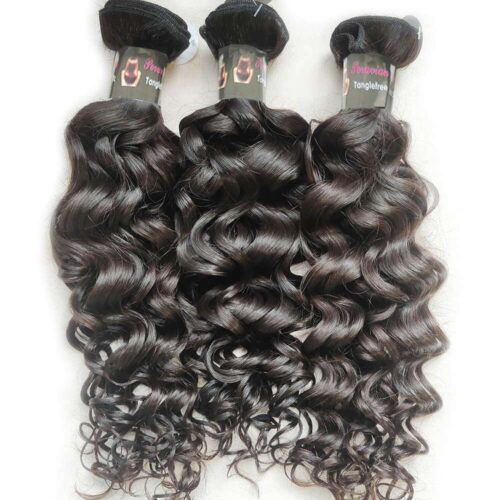 Alternative view of 3 Bundles Peruvian Virgin Hair Weave Water Wave Hair Bundles Wholesale Price