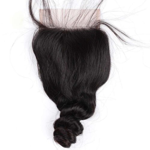 4x4 transparent lace loose wave closure