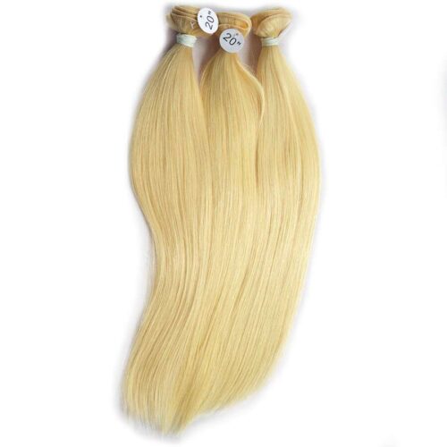 Peruvian Virgin Hair Weave Straight Blonde Hair Weave Color 613# 1 Bundle 9 613 straight 3pcs 1