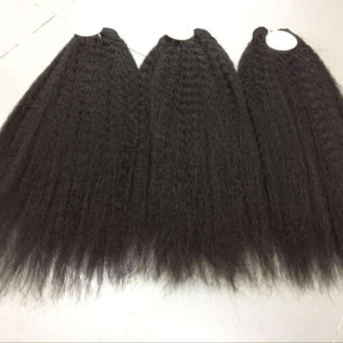 Brazilian Remy Hair Kinky Straight Hair Natural Black 1 Bundle 6 Brazilian remy hair kinky straight 4