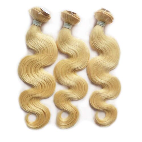 Peruvian Virgin Hair Weave Body Wave Blonde Weave Hair Color 613# 1 Bundle 10 Peruvian 613 body 3pcs 2