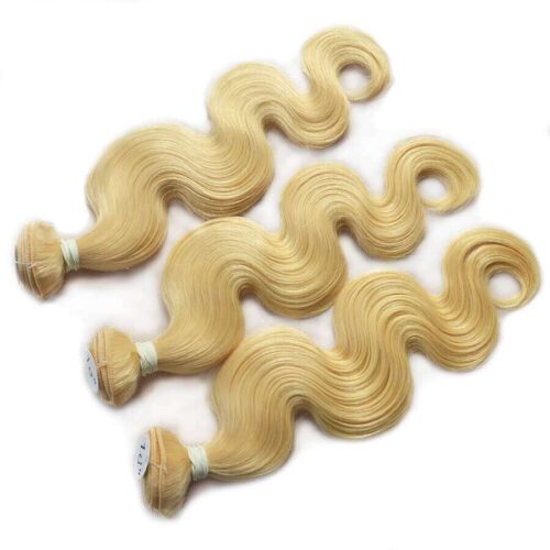 Peruvian Virgin Hair Weave Body Wave Blonde Weave Hair Color 613# 1 Bundle 11 blonde weave hair bunldes