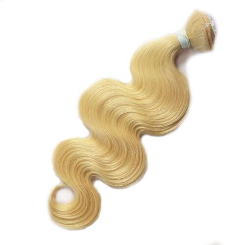 Alternative view of Peruvian Virgin Hair Weave Body Wave Blonde Weave Hair Color 613# 1 Bundle