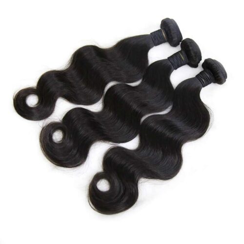 Alternative view of Brazilian Remy Hair Body Wave Brazilian Hair Natural Black 1 Bundle