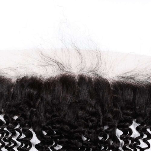 13×4 Transparent Lace Frontal Virgin Human Hair Jerry Curly Frontal Pre-Plucked Hairline With Baby Hair 8 13x4 transparent lace frontal deep curly 4
