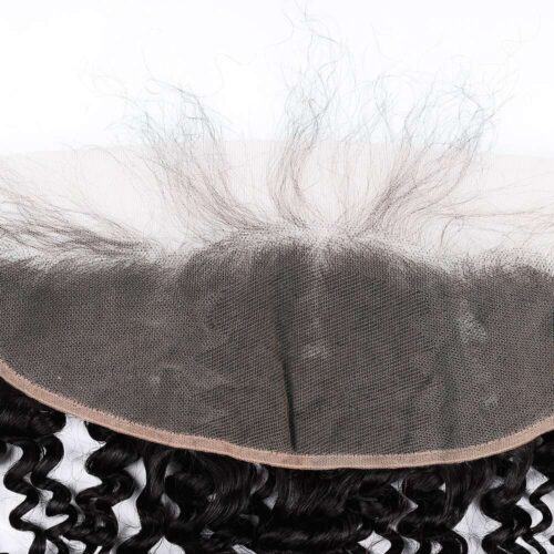 13×4 Transparent Lace Frontal Virgin Human Hair Jerry Curly Frontal Pre-Plucked Hairline With Baby Hair 7 13x4 transparent lace frontal deep curly