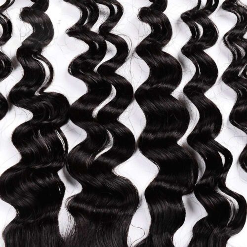13×4 Transparent Lace Frontal Virgin Human Hair Loose Deep Wave Frontal Pre-Plucked Hairline With Baby Hair 7 loose deep wave frontal 3