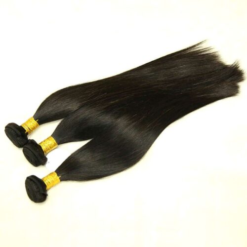Full End Brazilian Remy Hair Silky Straight Natural Black 1 Bundle Deal 8 full Remy hair-straight