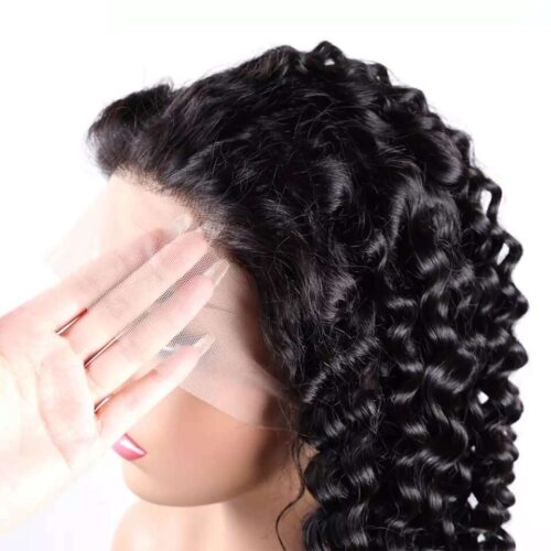 full lace wig silky deep wave human hair
