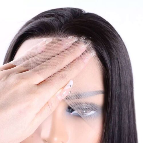 Remy Hair Full Lace Human Hair Wigs Silky Straight Natural Black Swiss Lace 13 transparent full lace wigs silky straight