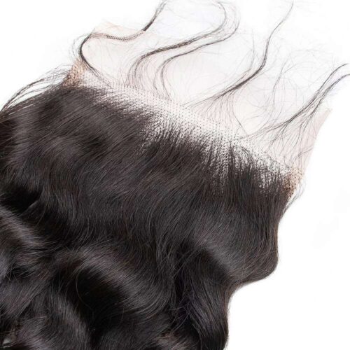 5X5 Transparent Closure Virgin Hair Italian Curly Pre-plucked Hairline With Baby Hair 7 transparent lace closure 5x5 Italian Curly Hair