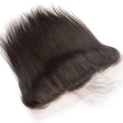 13x4 Transparent Lace Frontal Virgin Human Hair Straight Pre-Plucked Hairline With Baby Hair 5 transparent lace frontal straight