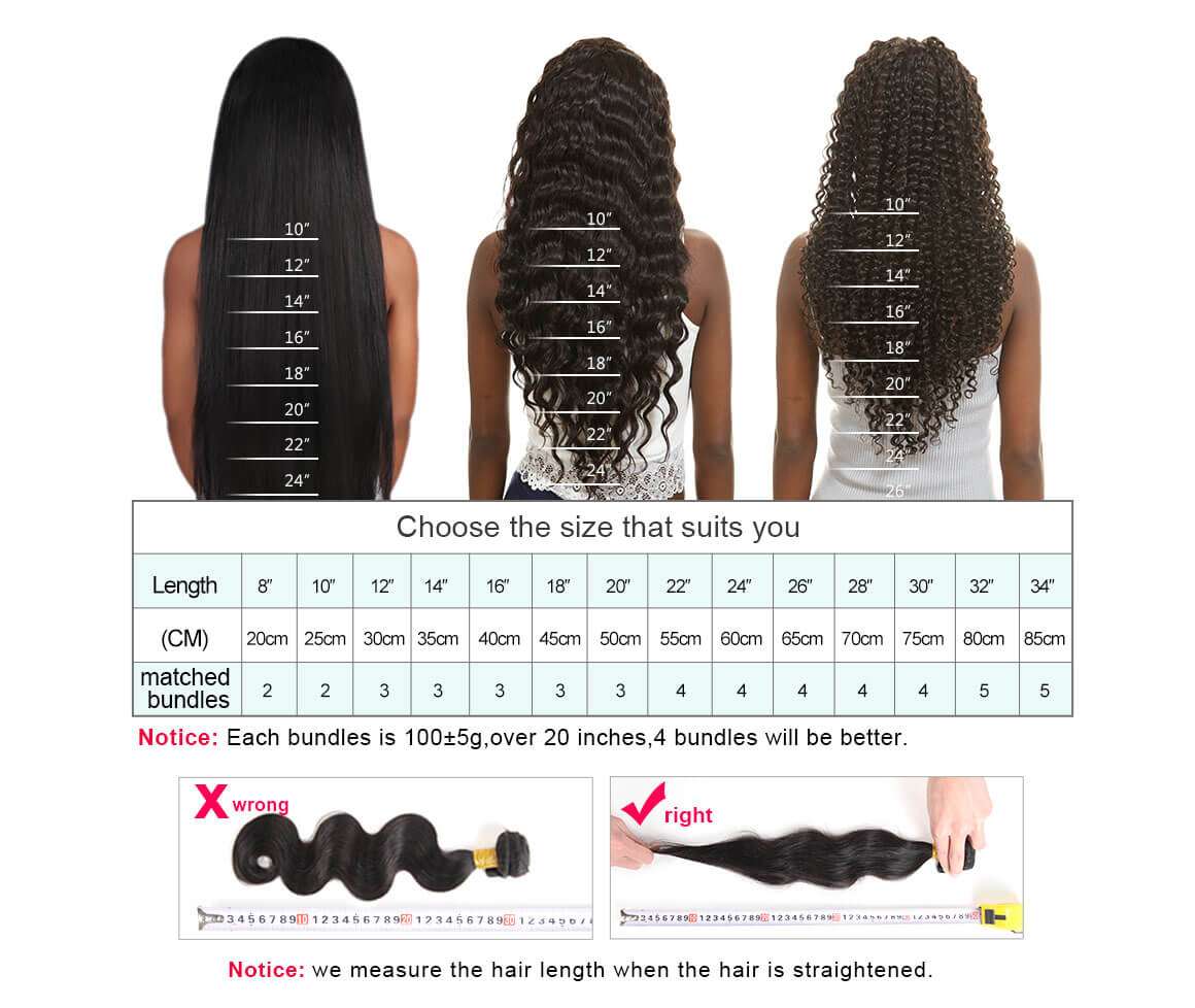Wigs Hair Lengths