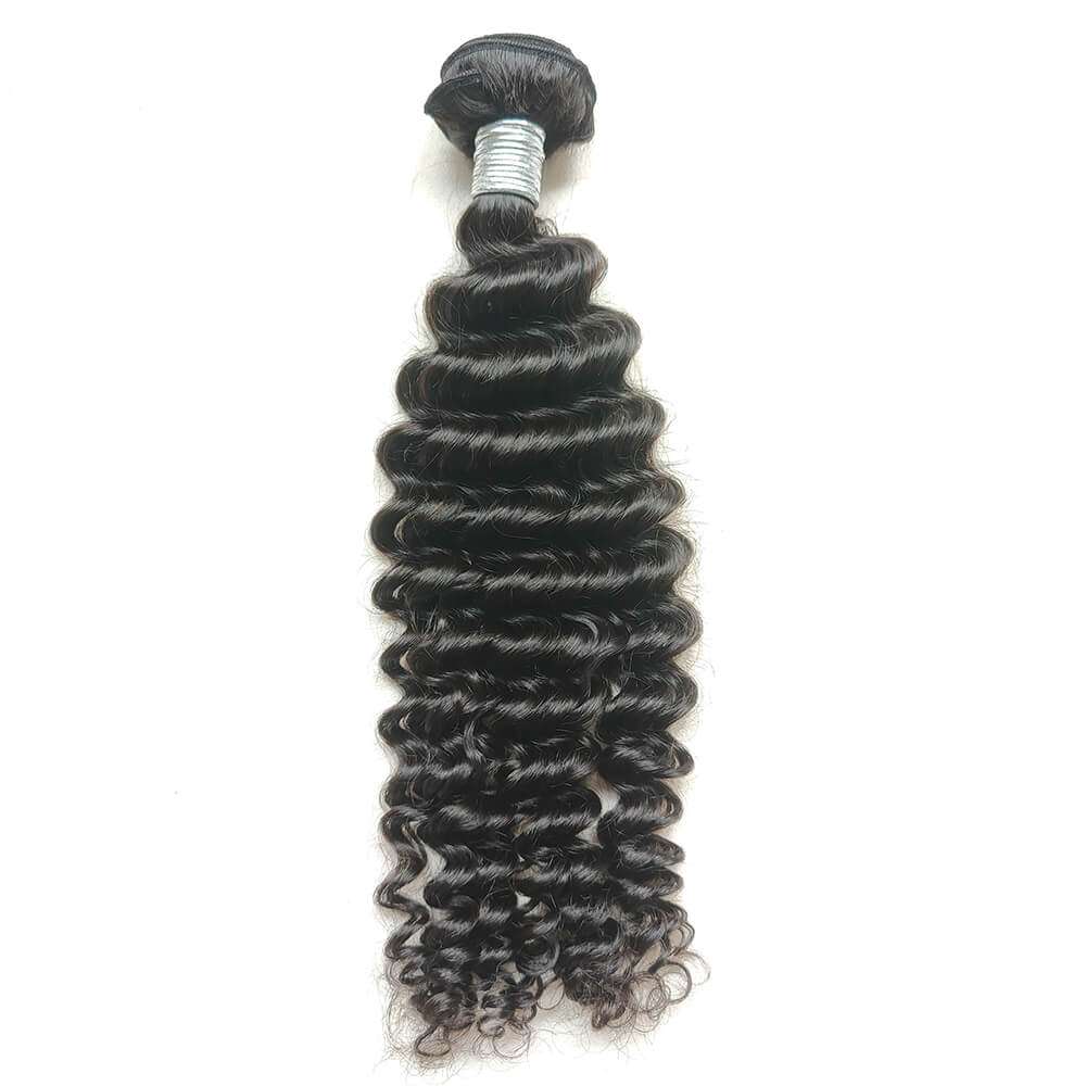 Remy Asian Human Hair Deep Wave Natural Black 1 Bundle Deal 14 Asian Hair deep wave 2