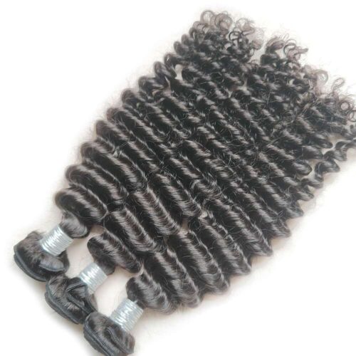 Remy Asian Human Hair Deep Wave Natural Black 1 Bundle Deal 8 Asian Hair deep wave 3 bundles 4