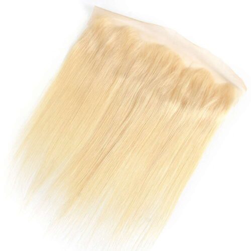 13×4 Transparent Lace Frontal Bleached Virgin Hair Straight Blonde Color 613 Frontal 8 613 frontal