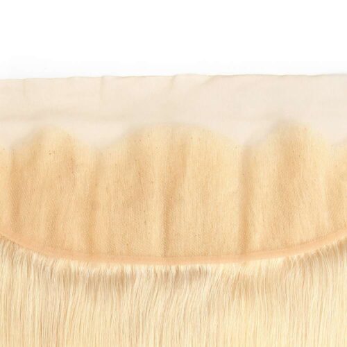 13×4 Transparent Lace Frontal Bleached Virgin Hair Straight Blonde Color 613 Frontal 10 frontal straight 613