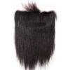 Transparent Lace 13x6 Frontal Virgin Human Hair Straight Pre-Plucked Hairline With Baby Hair 12 13x6 Frontal