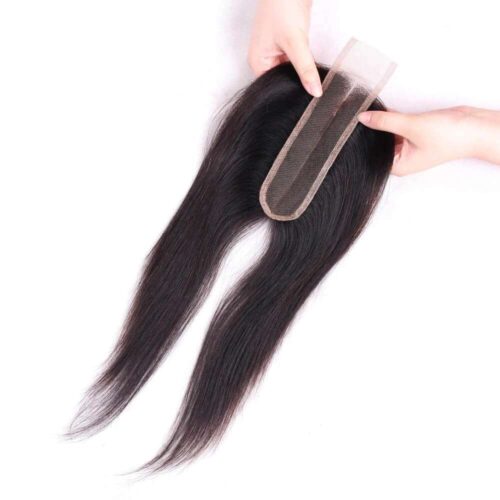 Transparent Lace 2X6 Closure Remy Hair Silky Straight 10 2x6 closure