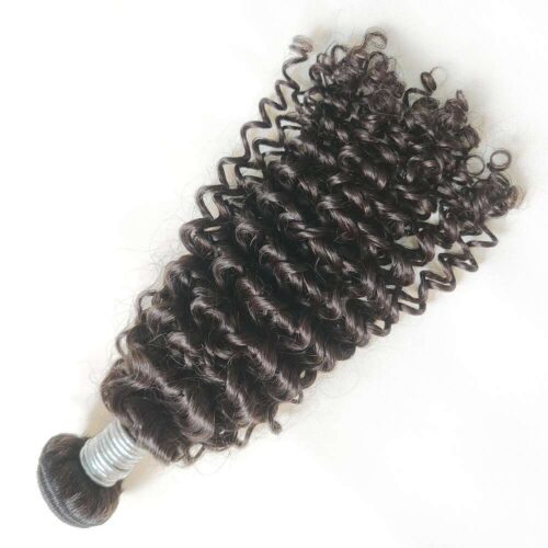 Alternative view of Remy Asian Hair Weave Jerry Curl Hair Natural Black 1 Bundle Deal