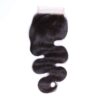 Transparent Lace Closure Remy Hair Body Wave Closure Pre-plucked Baby Hair 9 body wave closure