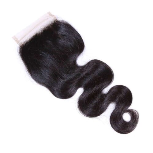 Transparent Lace Closure Remy Hair Body Wave Closure Pre-plucked Baby Hair 7 transparent closure body wave remy hair