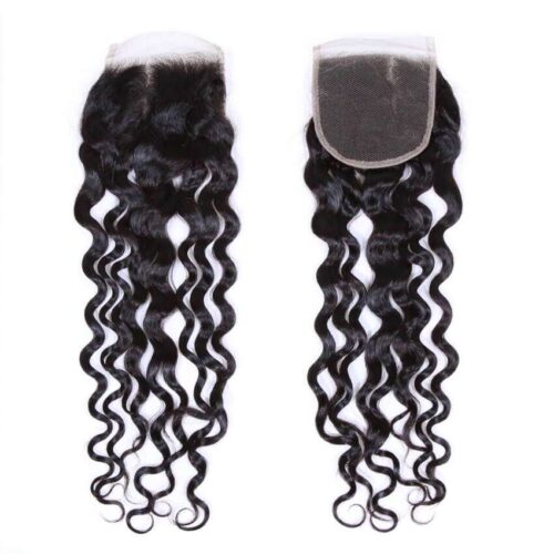 Transparent Lace Closure Remy Hair Italian Curly Hair Closure Pre-plucked Baby Hair 9 italy curl closure