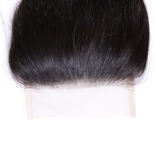 Transparent Lace Closure Remy Hair Straight Closure Pre-plucked Baby Hair 8 4x4 straight closure remy hair