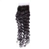 Transparent Lace Closure Remy Hair Deep Wave Closure Pre-plucked Baby Hair 8 deep wave closure