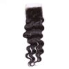Transparent Lace Closure Remy Hair Loose Deep Closure Pre-plucked Baby Hair 10 Loose Deep Closure