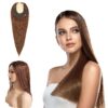6x6.5 inch Human Hair Topper For Women With Thinning Hair Silk Top Parted With wefted Back 15 human hair topper