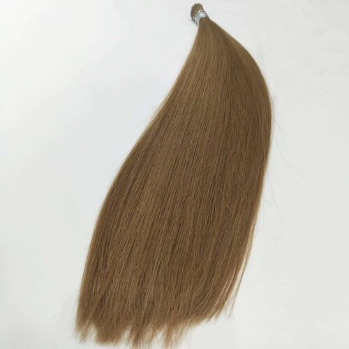 I Tips Hair Extensions Straight Virgin Hair Medium Brown 6# 100g/package 8 i tips hair extensions medium brown color 6#