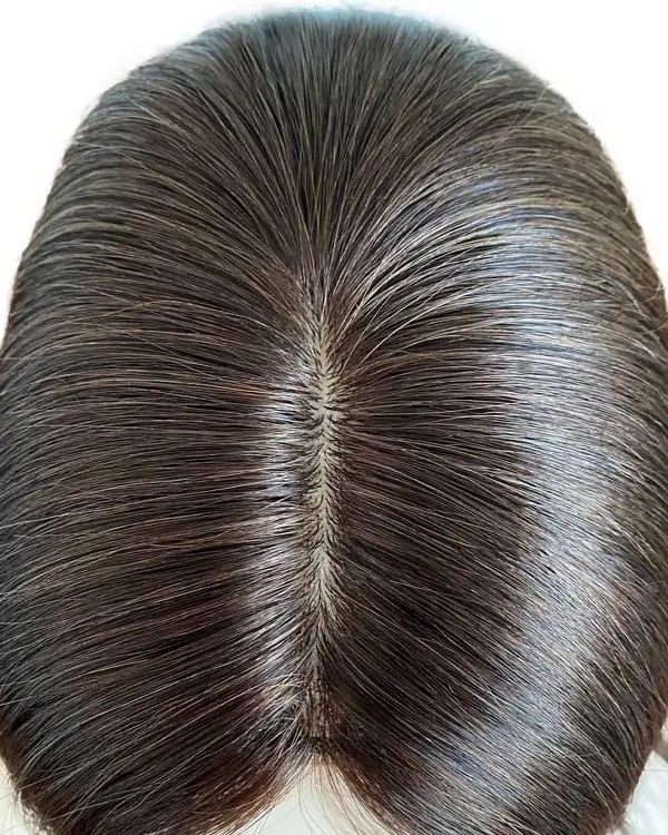 hair topper for thinning hair silk top
