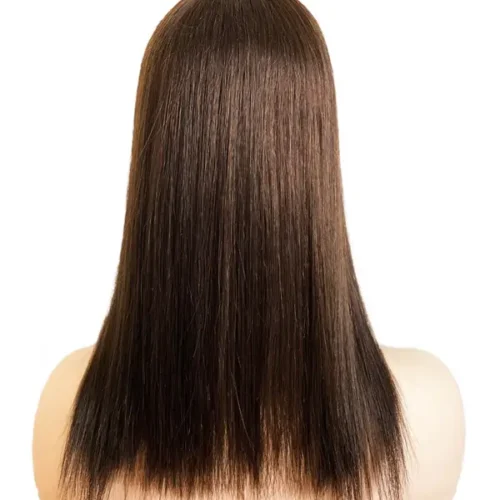 8x8 inch Human Hair Topper For Thinning Hair Silk Top Parted With wefted Back 9 hair topper for thinning hair dark brown