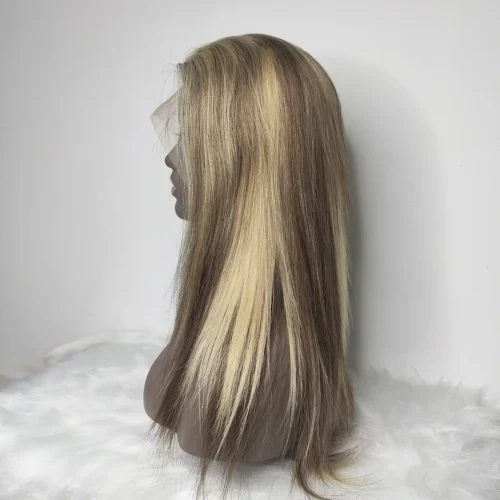 brown wigs with blonde highlights