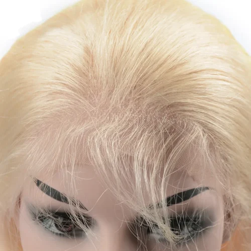Blonde Full Lace Wig Silky Straight Swiss Lace Wigs 11 blonde wig human hair