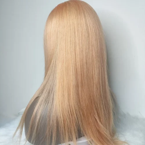13x4 Rose Gold Hair Lace Front Wig 100% Dyed Virgin Human Hair 16 Inches 9 rose gold hair dye