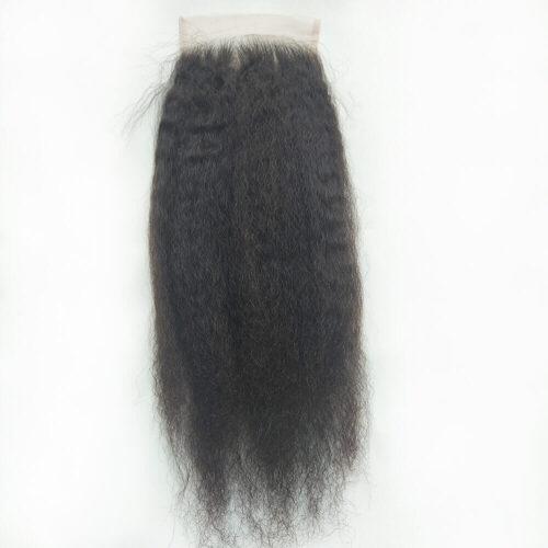kinky straight closure 5x5 virgin hair