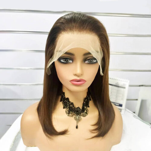 honey blonde wig with brown roots