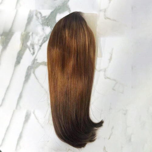 blonde lace front wig with dark roots