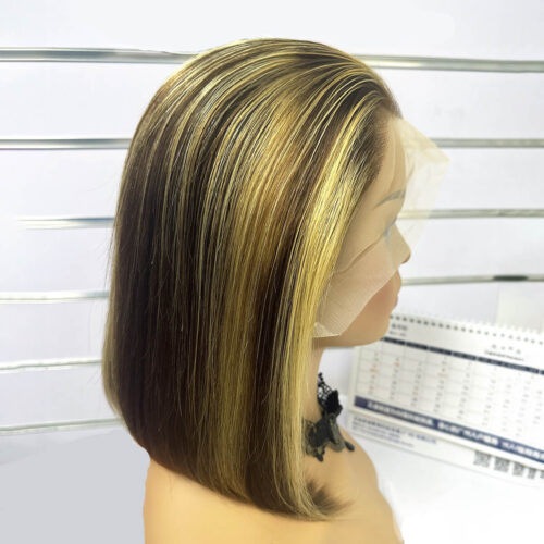 Brown Wig With Blonde Highlights Bob Wigs