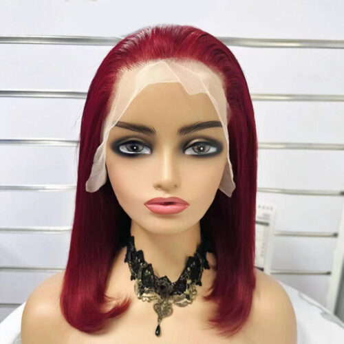 burgundy lace front wig