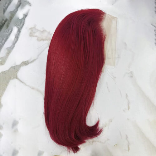 burgundy human hair wig