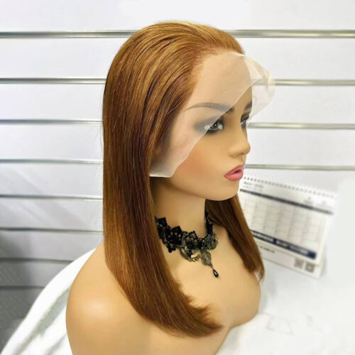 color 30 hair bob wigs medium auburn color