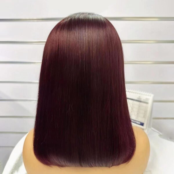 dark burgundy color hair wig
