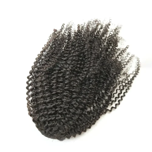 Drawstring Ponytail Human Hair Extensions Curly Hair 9 human hair curly drawstring ponytails