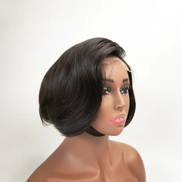 Layered Hair Cut Bob Wig Wavy Glueless Wig