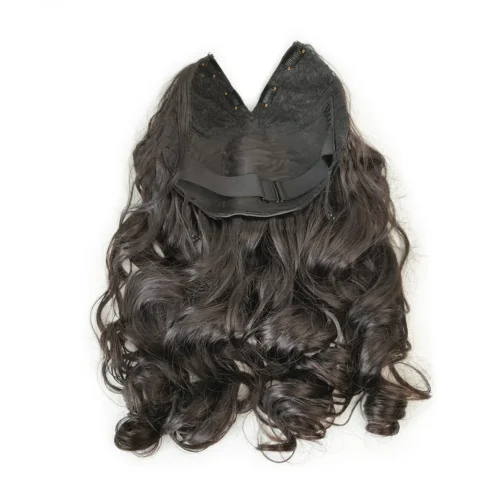 human hair V part wig